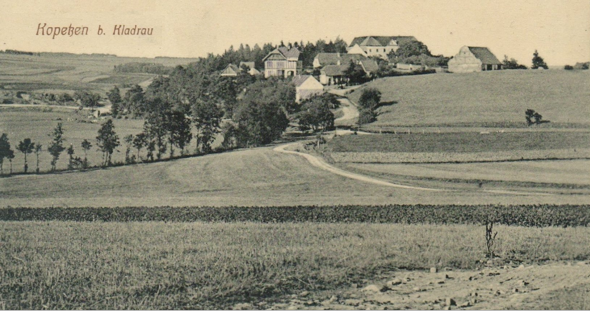 Kopec u Kladrub (u Prostiboře) v létě 1937. 