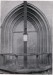 Kostel sv. Jana Křtitele, v 19. století zazděný boční portál. Foto z r. 1908.